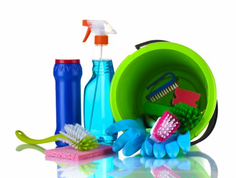 Deep cleaning kitchen and bathroom areas in an Edgware home