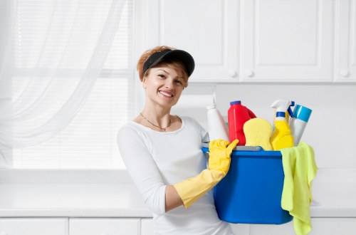 Deep cleaning hard flooring in a modern Edgware home
