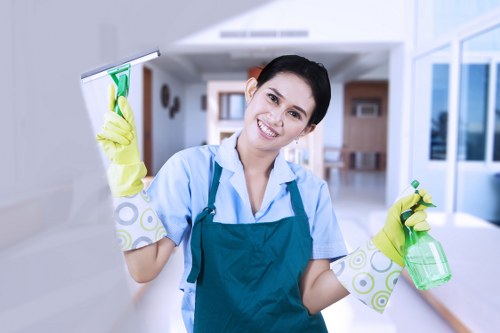 Cleaning a flat before new occupants move into Edgware
