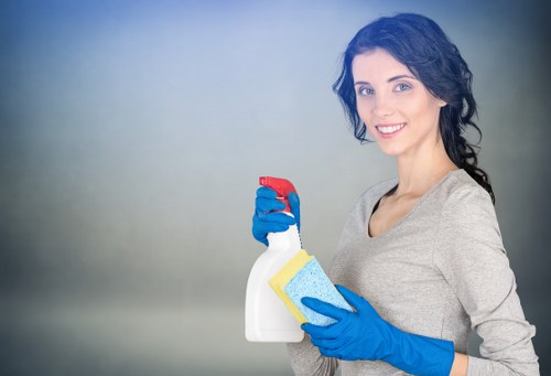 Domestic cleaner working in a local Edgware property
